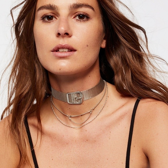 Free People mesh buckle choker - Picture 1 of 4